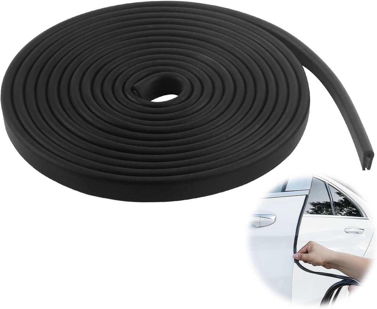 Rubberen randbescherming voor platen, autodeuren en shutters - EPDM afdichting (2 mm x 3 m)