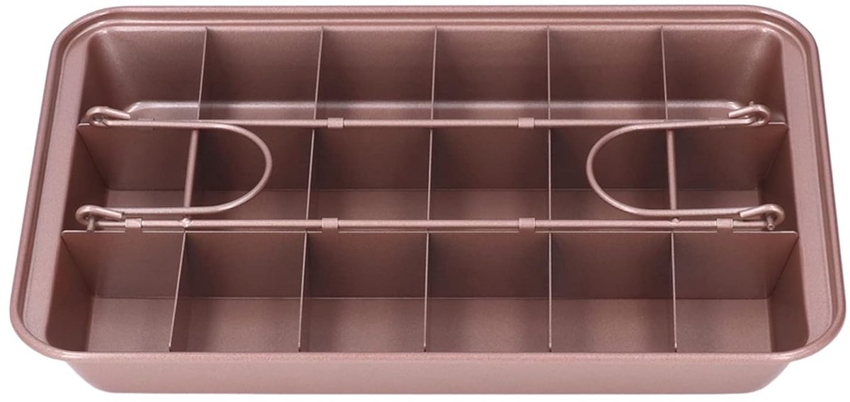 Non-stick bakvorm voor brownies van hoogwaardig koolstofstaal - Perfect voor donuts, cake en brood bakken