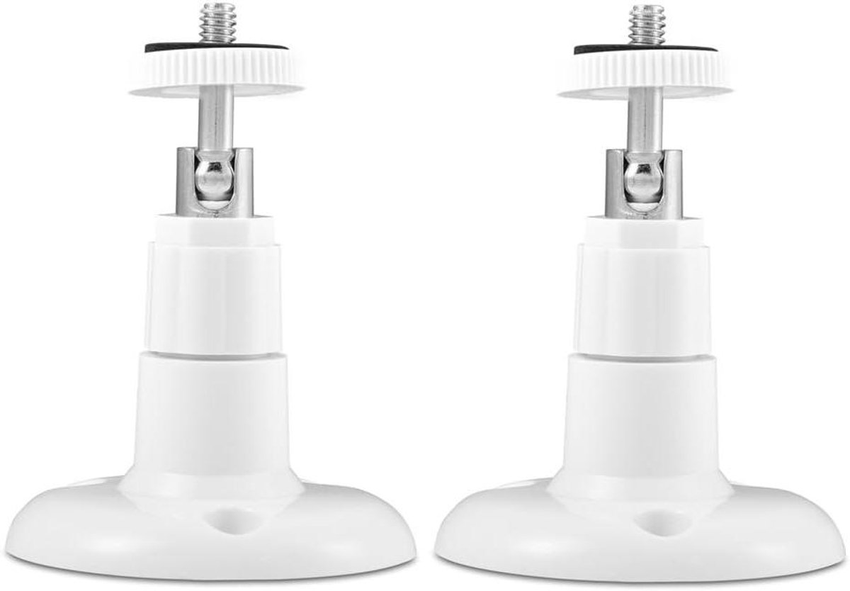 Camera Bevestiging - Houders Set - Beveiliging Monteren - 360 Graden Draaibaar - 2 Stuks - Wit