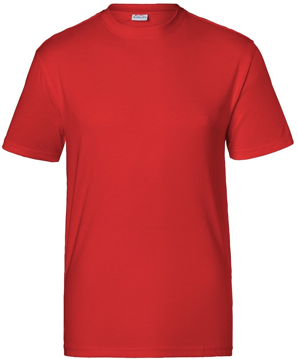 KÜBLER 51246238 Korte mouw Werk T-shirt HEREN Middelrood - Krasvrij - Oeko Tex - 160 g/m²