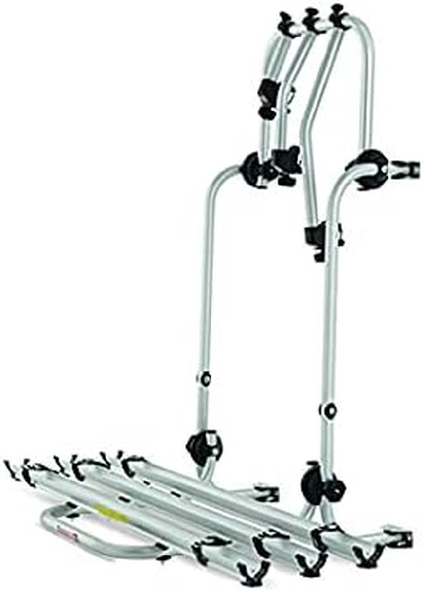 Fietsendrager camper - Fietsrek - Vervoer 3 fietsen - In hoogte verstelbaar - 47-87 cm - Zilver van Merkloos