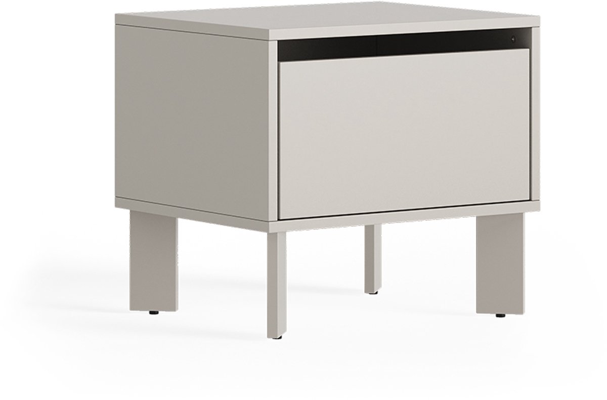 Vicco Nachtkastje Monti, Kasjmier, 48.2 x 44 cm met lade, set van 2