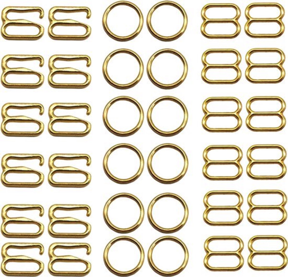 150 stuks ringclips voor lingerie-aanpassing - metalen beha-dragers verstelbare gespen glamoureus en veelzijdig goud - beha-versteller voor alle soorten lingerie