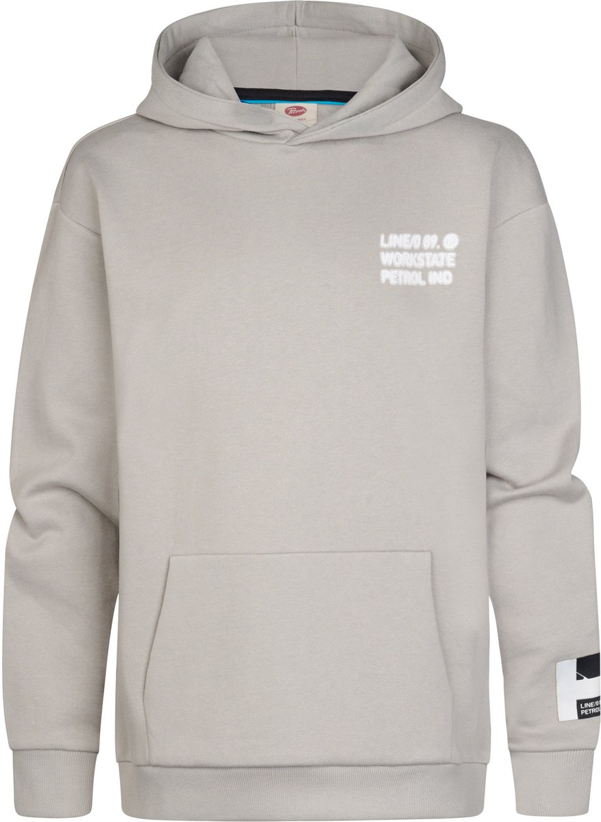Petrol Industries - Jongens Hoodie met print forgepark - Zwart - Maat 128