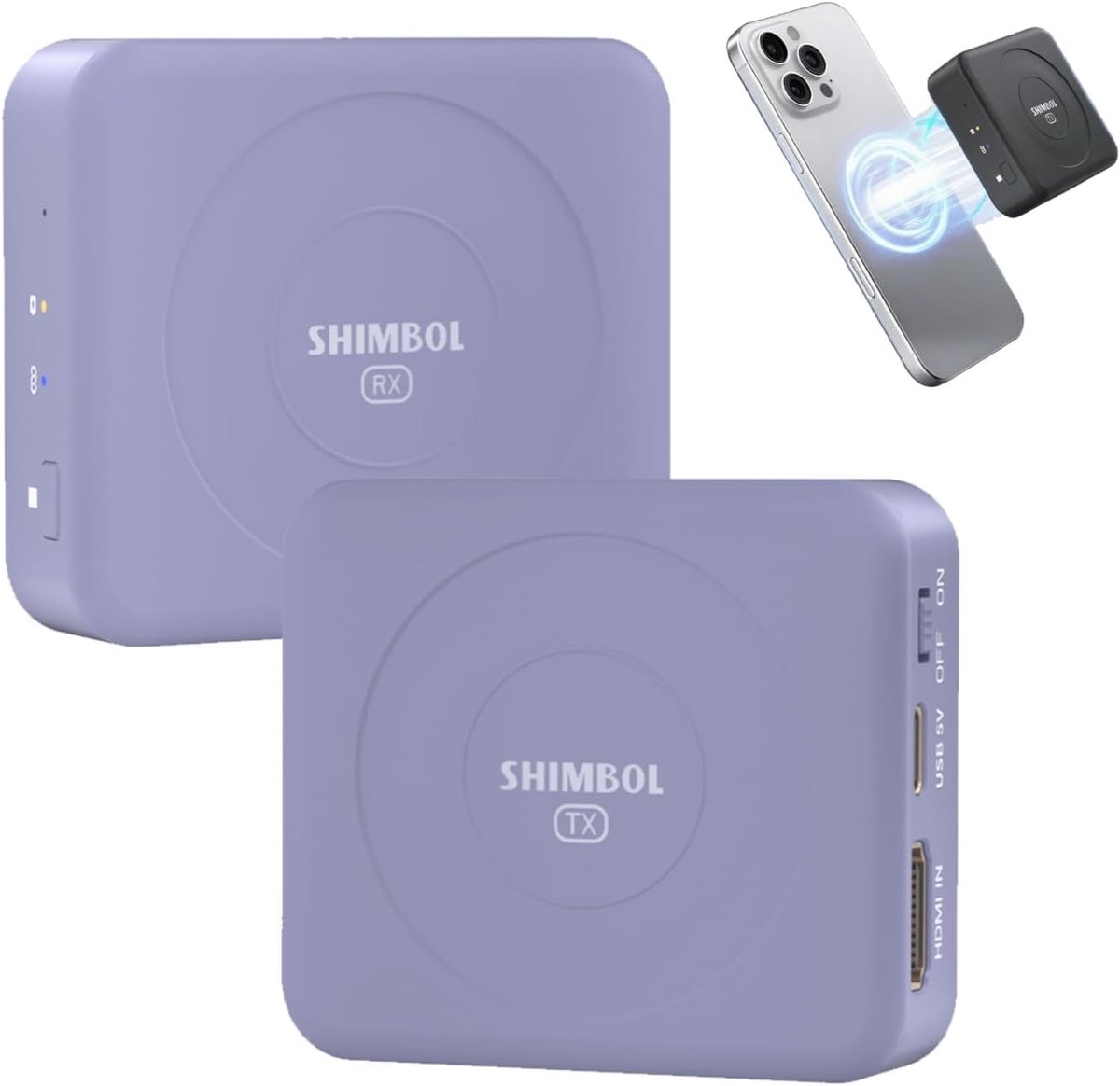 Draadloos Videozender en Ontvanger Systeem, 150m Bereik, 60ms Latentie, HDMI In/Uitgang, Geschikt voor Camera en Smartphone, Ideaal voor Live Streaming en Videoproductie