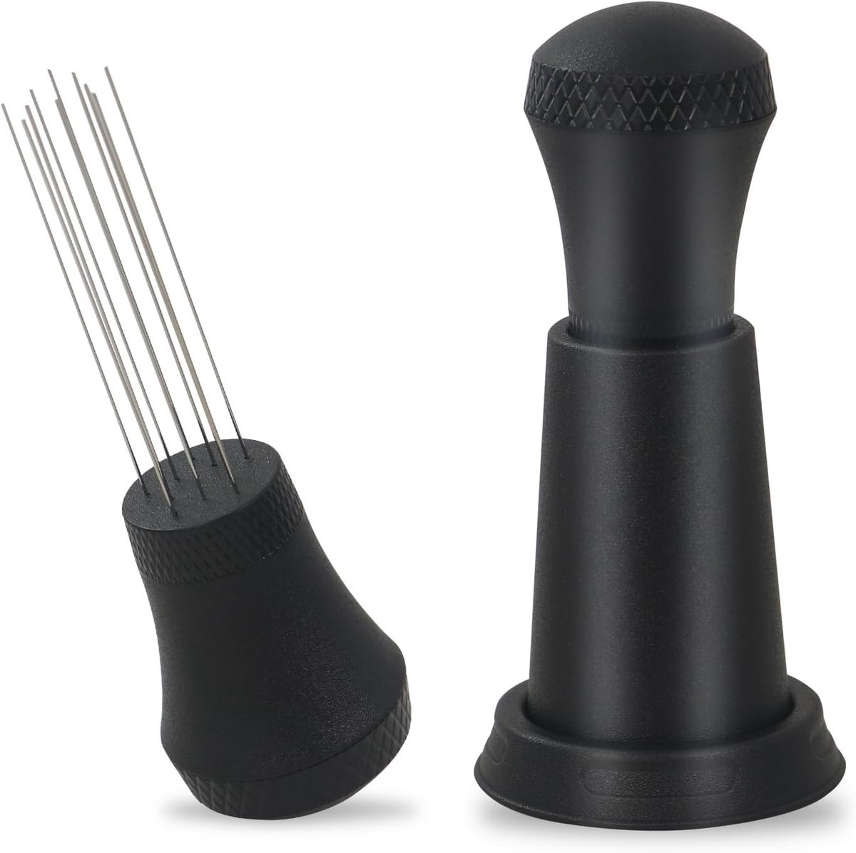 Espresso WDT Distributietool voor Barista, 0.4 mm, 10 Naalden, Koffie Roerstaafje en Accessoires voor Espresso Machine - Zwart