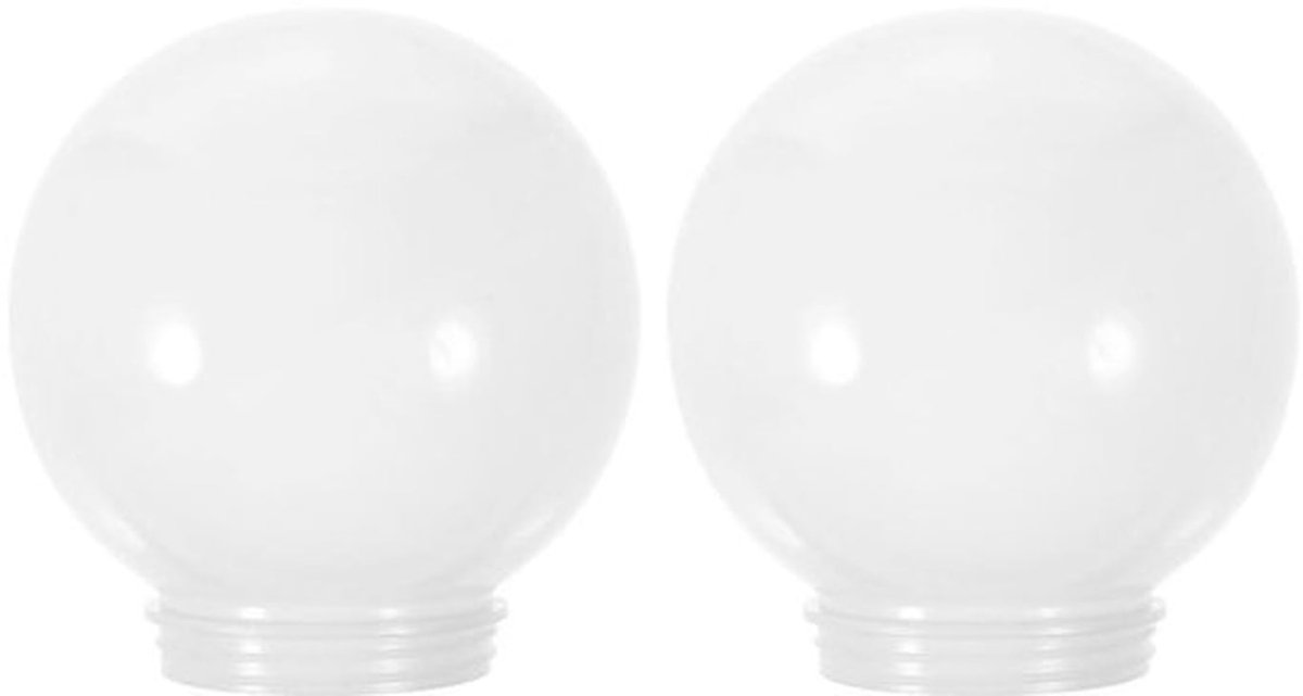 Set van 2 Acryl Plafondlampenkappen - Buiten Spare Shade in Sferische Vorm, Ideaal voor Ha