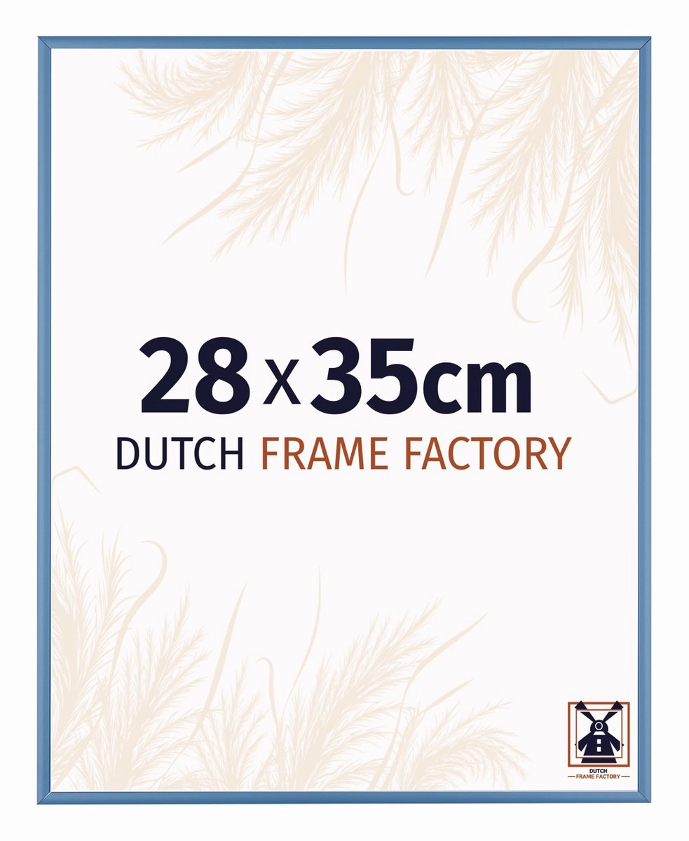 Fotolijst 28x35 cm - Aluminium - Staal Blauw - Kampen