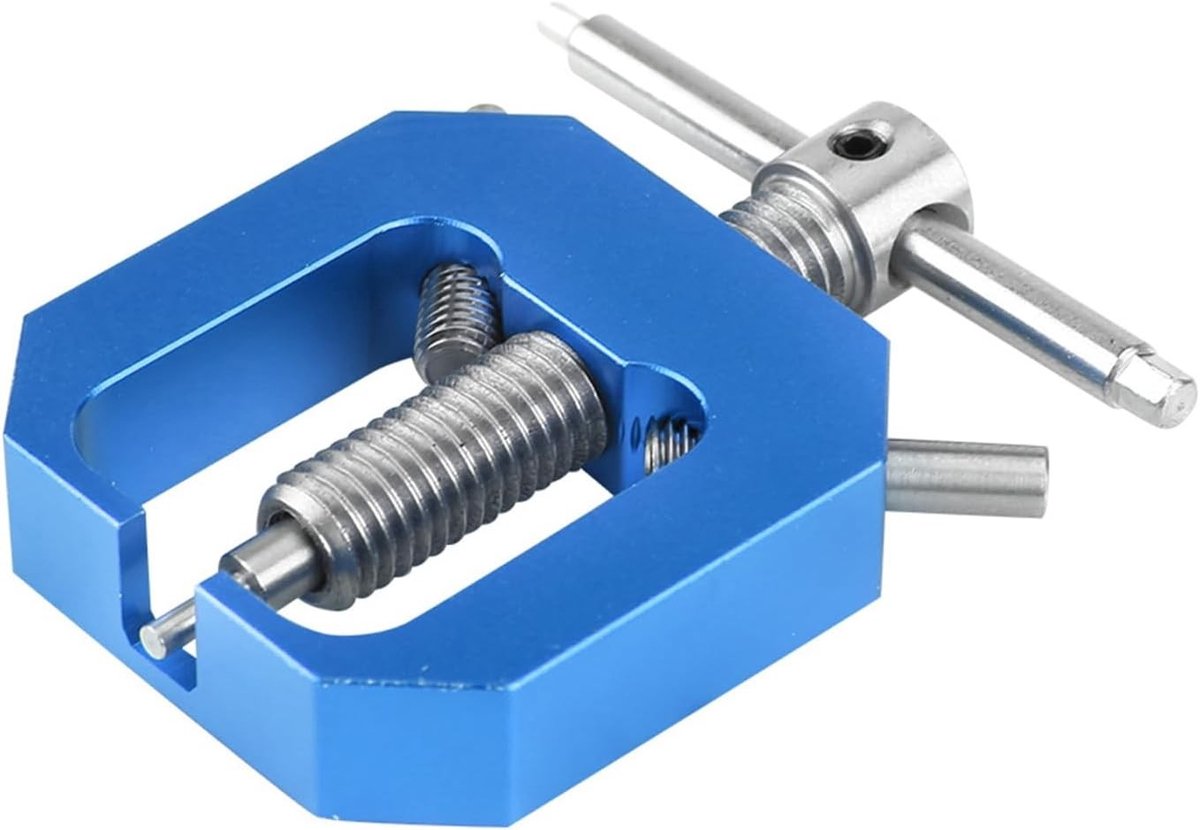 Professioneel Gereedschap Universele Motorrondseltrekker – Premium Aluminium en Staal voor RC-auto's – Compact, Duurzaam en Geschikt voor HSP, HPI, AXIAL SCX10 – Blauw (BLUE)