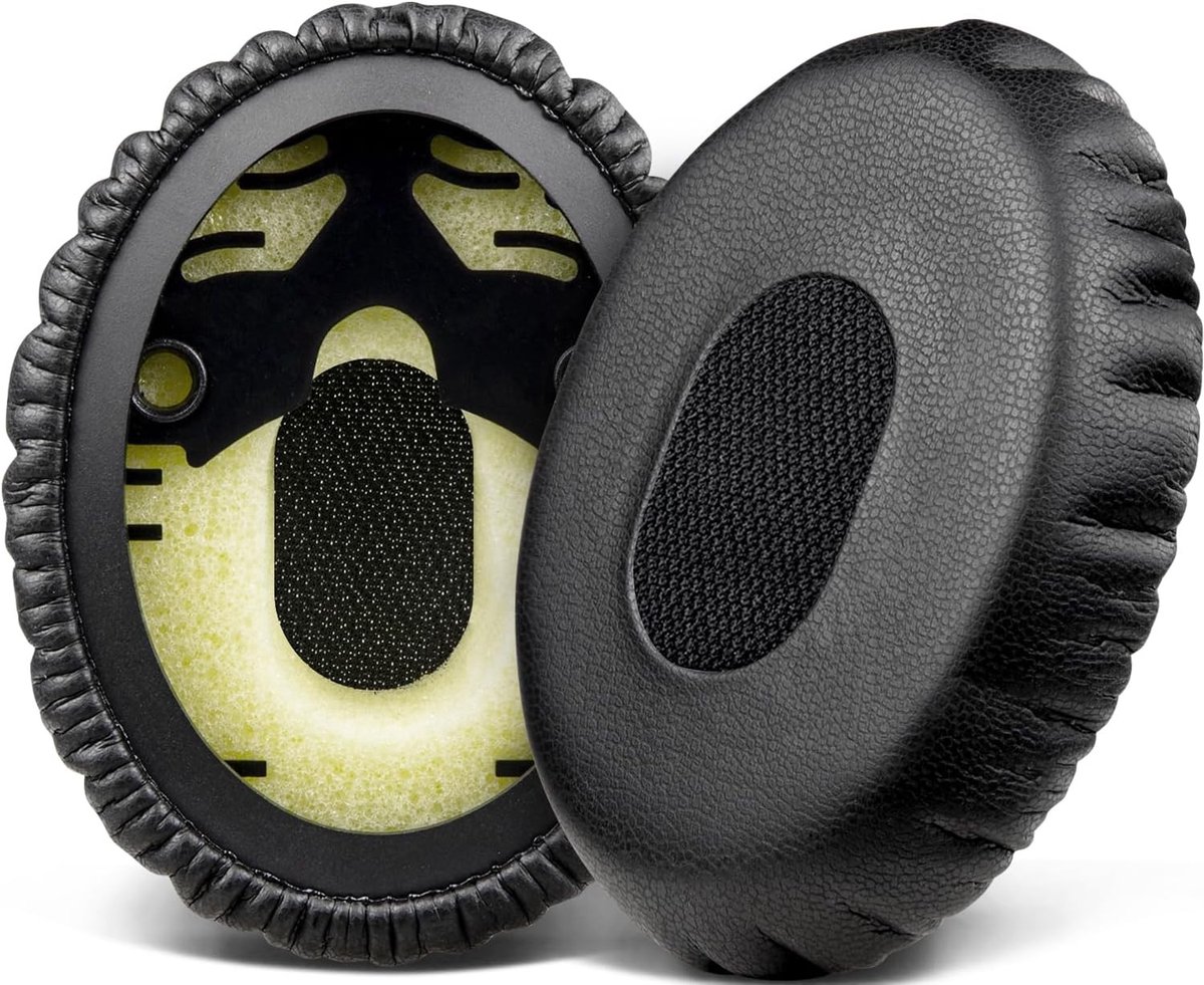 Professionele vervangende oorkussens voor Bose QuietComfort 3 en OE1 On-Ear hoofdtelefoons, zachte proteïneleer en geluidsisolerende schuimkussens voor optimaal comfort en geluidskwaliteit