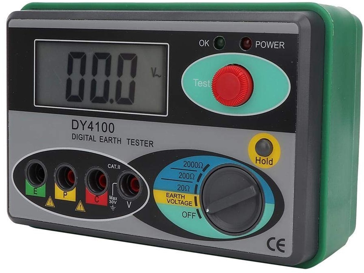 Digitale Aarde Weerstand Tester Megohmmeter met LCD Scherm en Draagtas voor Nauwkeurige Metingen