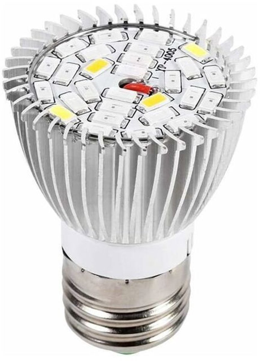 LED-groeilamp, 10W E27 hoogvermogen paneel, full-spectrum LED, Geschikt voor hydrocultuur in een V-vormige kas.