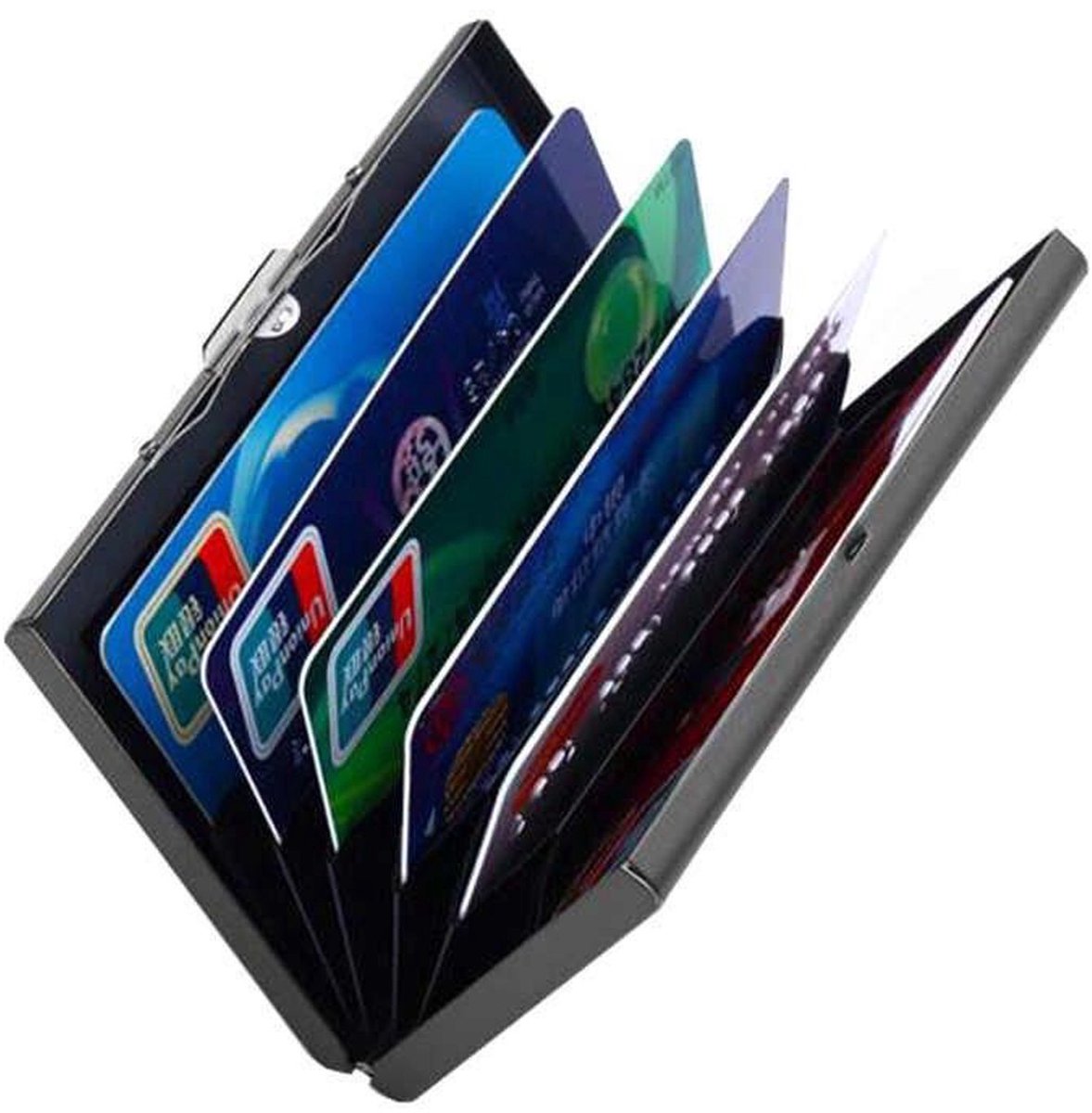 *** Roestvrij staal Pasjeshouder - Creditcardhouder - Rvs Metal Case Box - Portemonnee - RFID bescherming - Zilver van Heble® ***