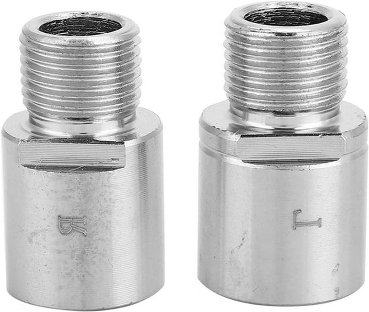 Fiets Pedaalverlengingen - Stalen - chroom-molybdeen - extensies - afstandhouder - robuste uitvoering - 9/16" schroefdraad pedalen - Zwart - Paar