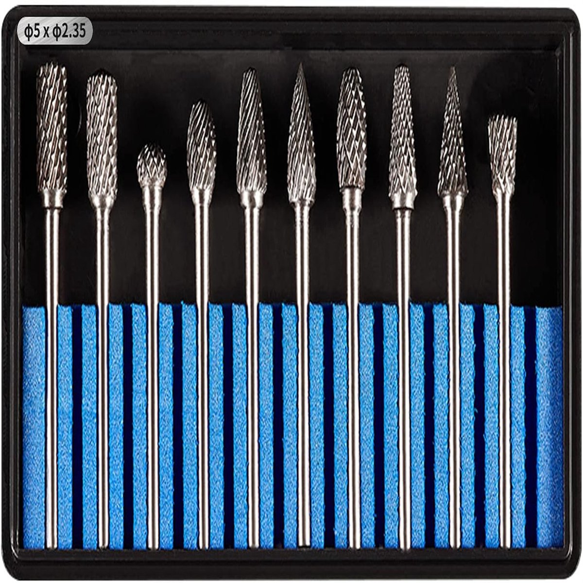 carmdering - Frezensets –Frezensets- Frezen accesoires – Set van 10 frezen – Mini frezenset van Wolfaamcarbide – Multitool accessoiresset geschikt voor multitools