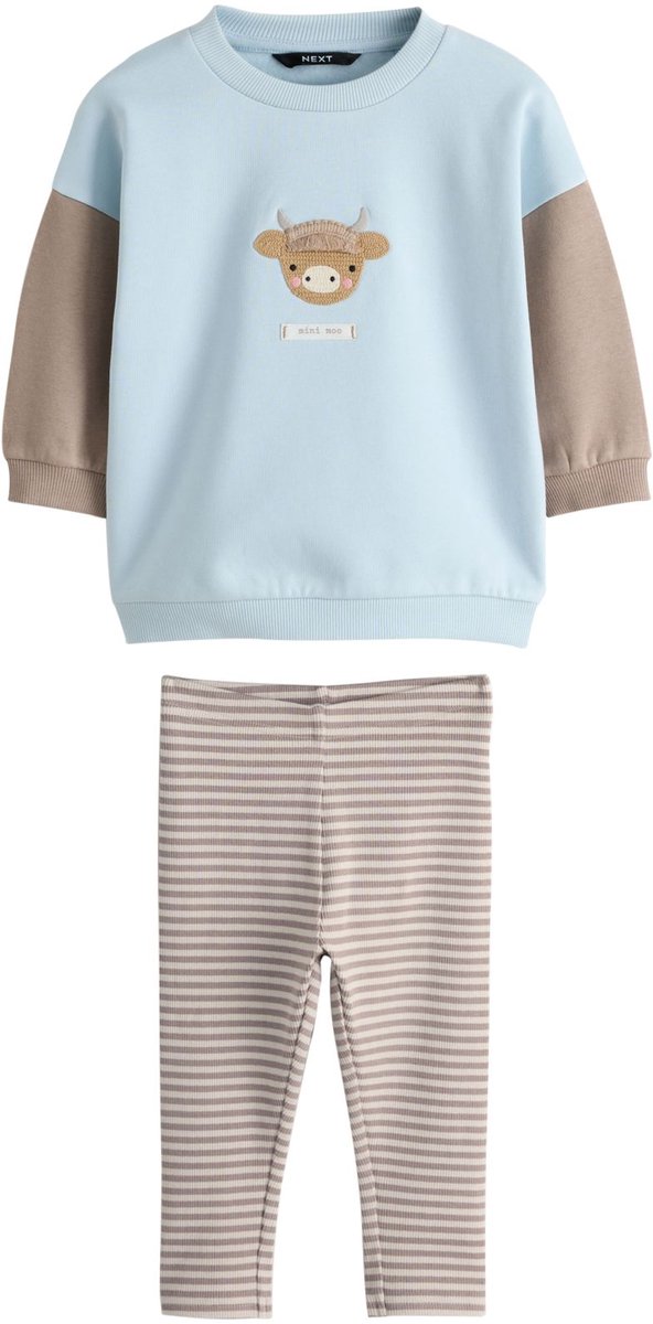 Next - Jongens - Sweatshirt en legging, set van 2 - Blauw