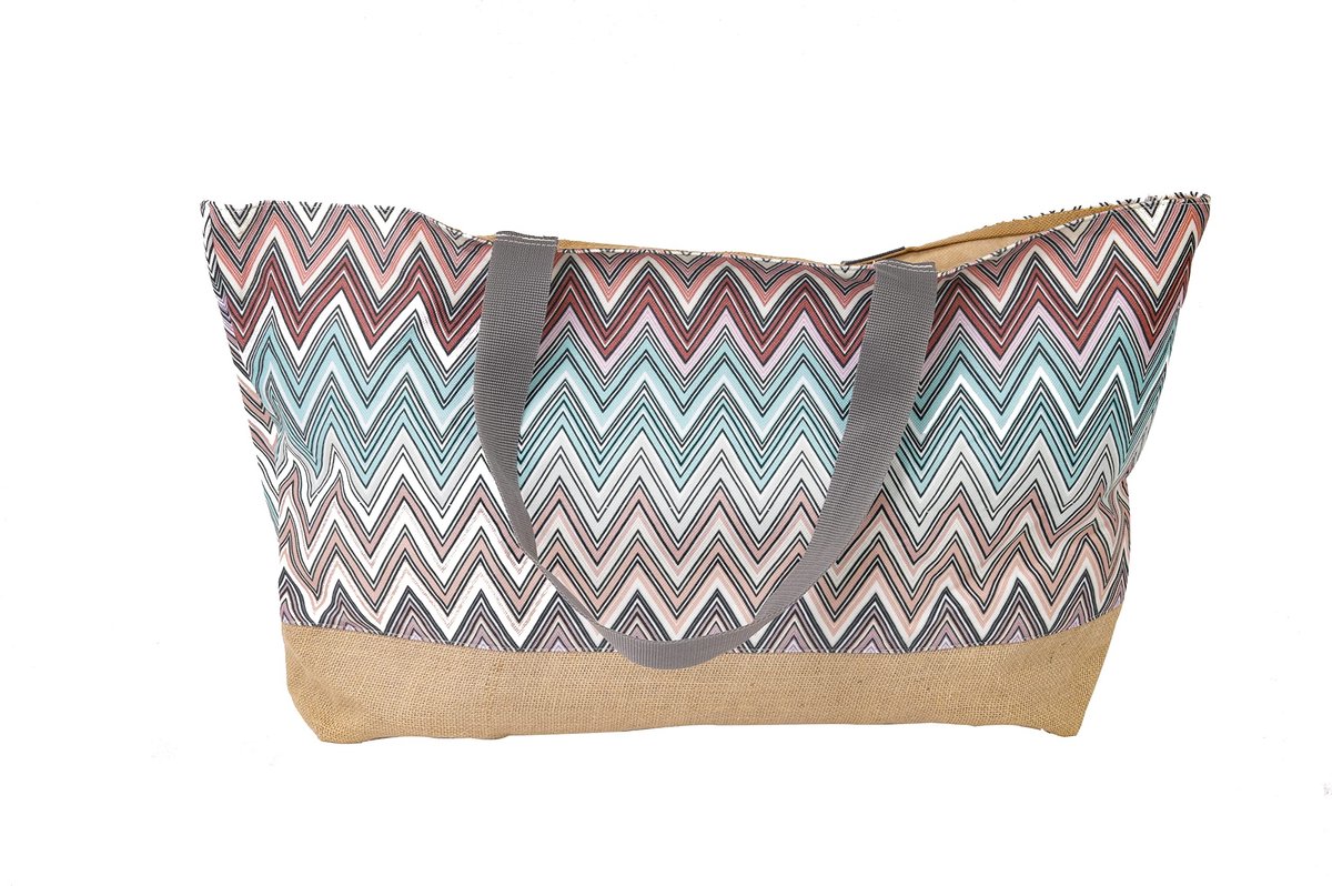 Dailygoods - Grote Boho Stranddraagtas - Meerkleurig en Herbruikbaar voor Zomer Activiteiten