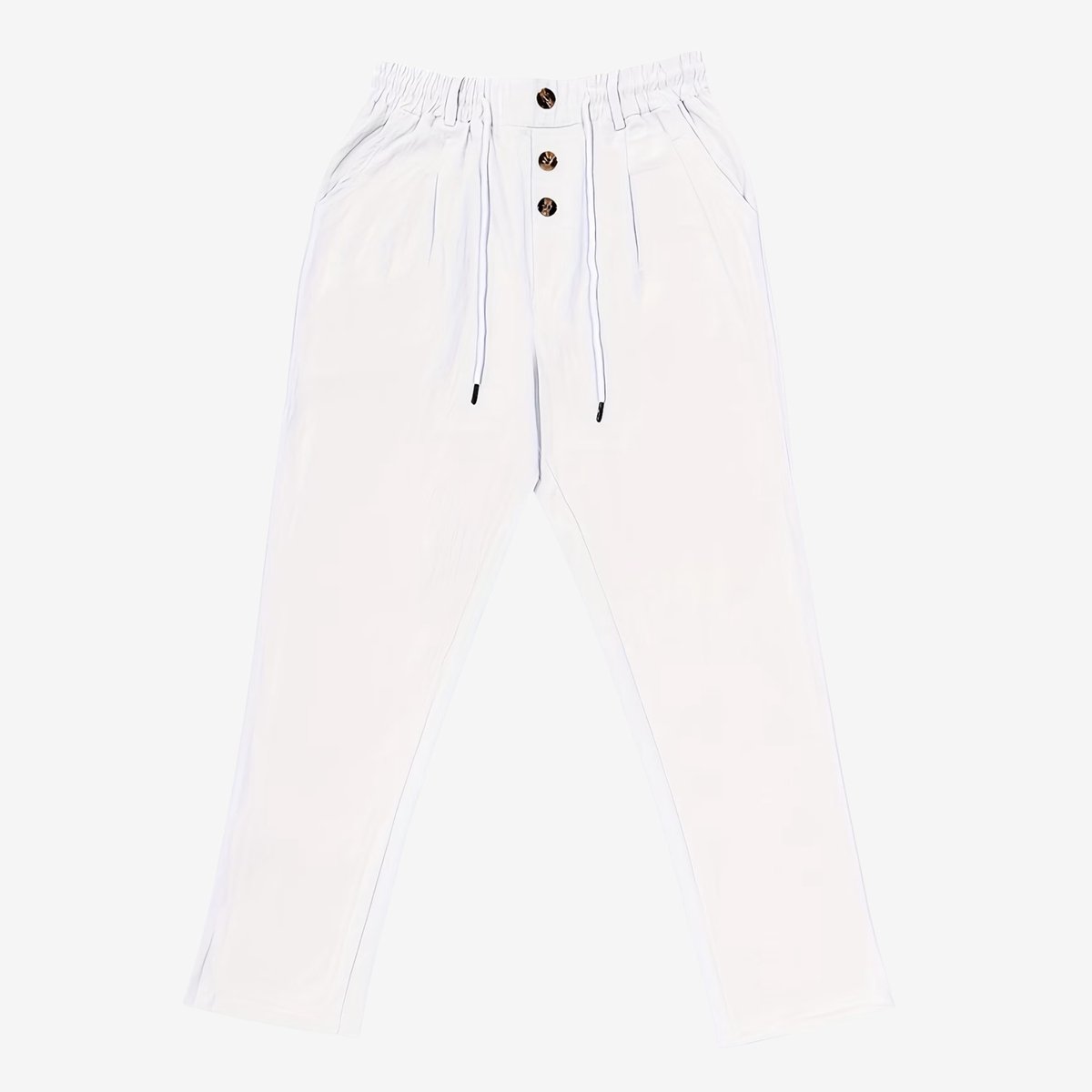 Currero Linnen Broek Heren - Zomerbroek - Volwassenen - Lange Broek - Pantalon - Strandbroek - Zomer - Ibiza Stijl - Wit M