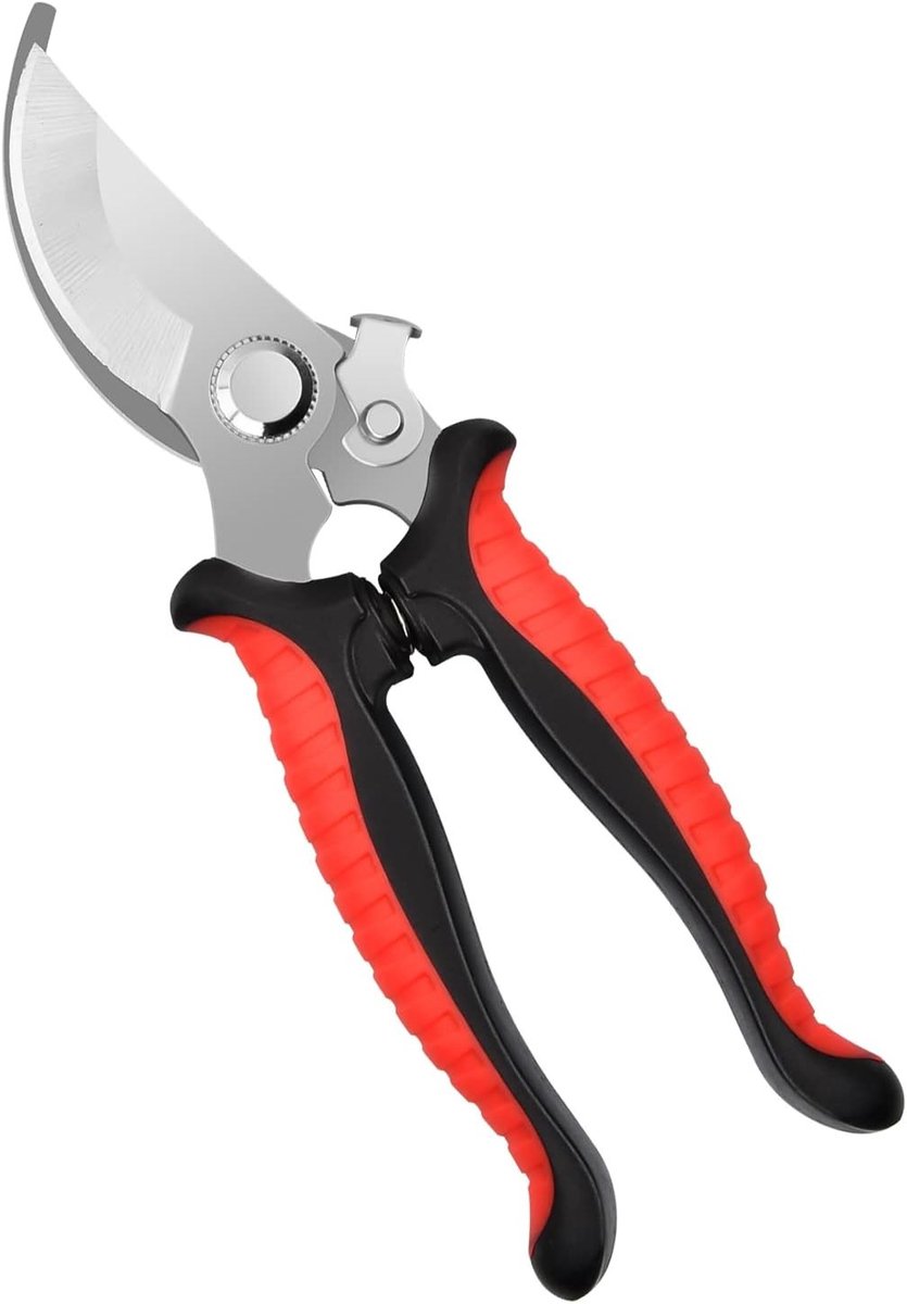 Professionele Bypass Snoeischaar voor Verse Takken en Rozen, 19 cm, Tuinscharen van SK5 Staal, Ideaal voor Bloemen en Planten