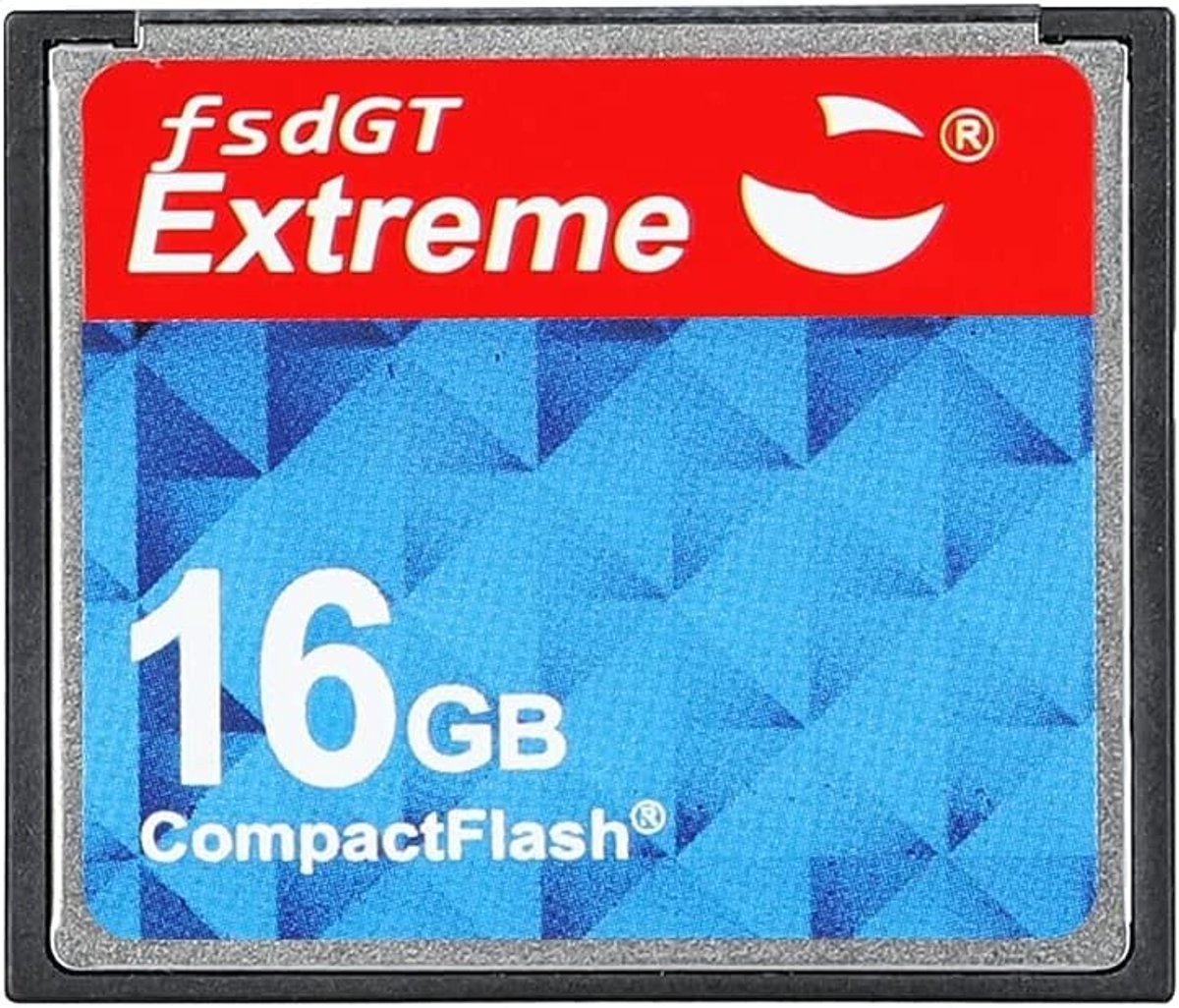 Dailygoods- Flashgeheugenkaart 1 GB - Compacte CF-kaart - 16x Snelheid - Lees 35 m/s - Schrijf 20 MB/s - Plug and Play
