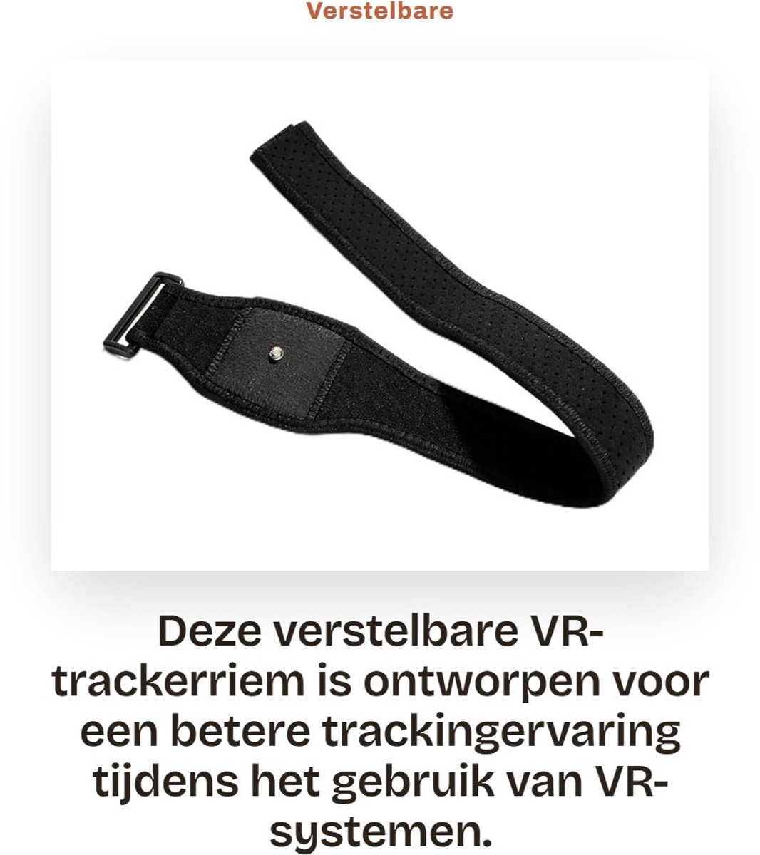 Dailygoods- Trackerriem Premium Stof - Verstelbare Riem - Handriemen - Ademend Ontwerp - Veilig en Betrouwbaar - Zachte SBR-laag - VR-riem
