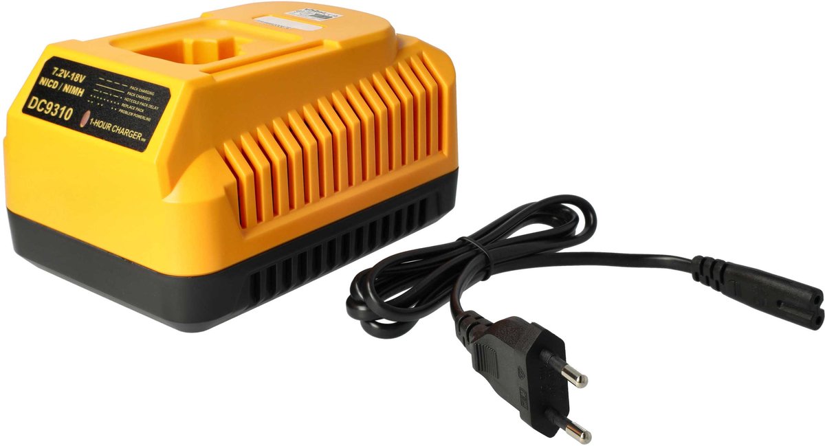 vhbw-lader compatibel met Dewalt DE9071, DE9062, DE9074, DE9075, DE9061, DE9039, DE9057, DE9036, DE9037, DE9038 Ni-Cd en NiMH elektrisch gereedschap, 7,2 V