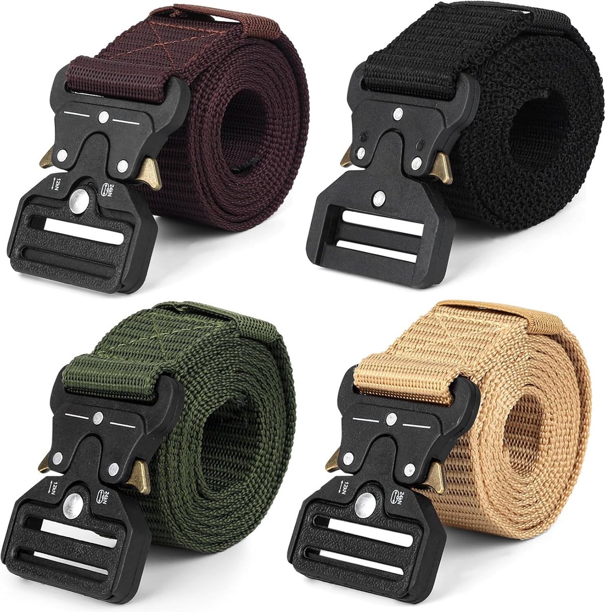 Riemen voor heren, tactische riemen voor mannen, UK, Quick Release nylon singels, werk, militaire riem voor activiteiten, dagelijkse werkbroek, wandelen, sport, wandelen