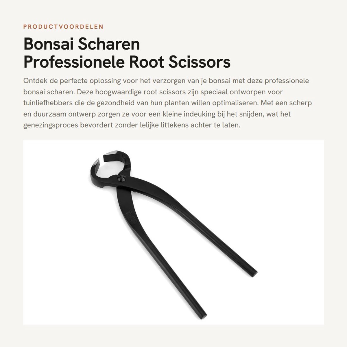Dailygoods- Bonsaischaar Professioneel - Manganese Staal - Ergonomische Handgrepen - Antislip - Compact - Effectieve Snede - Snoeischaar