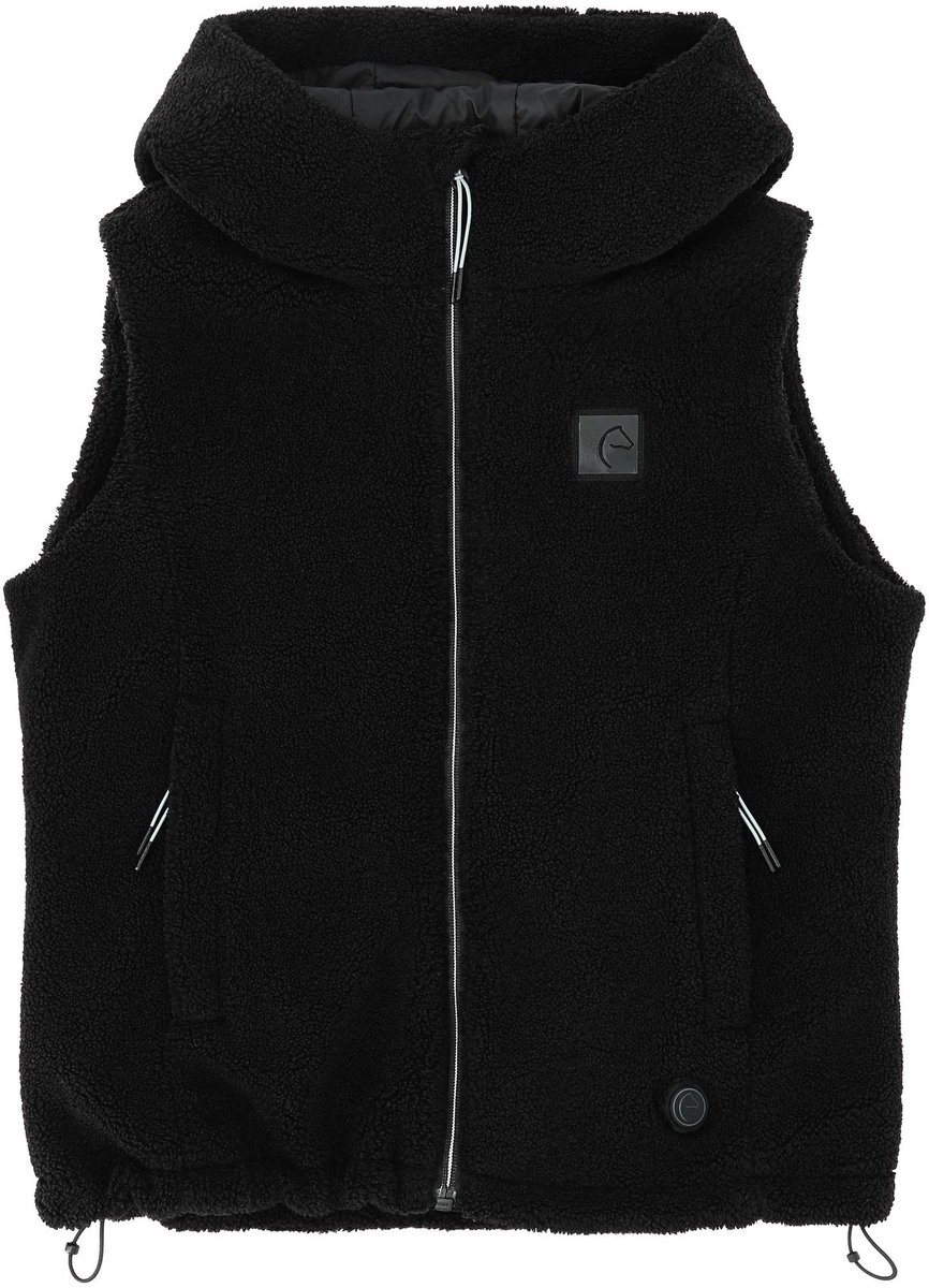 Equithème Verwarmde fleecebodywarmer Valery Zwart