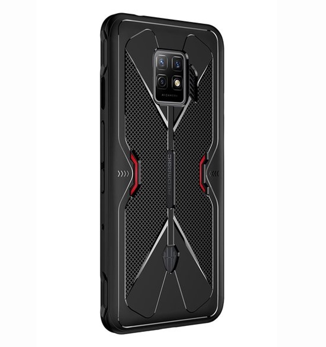 Zwart schokhoes anti-vingerafdruk Nubia Red Magic 7 Pro