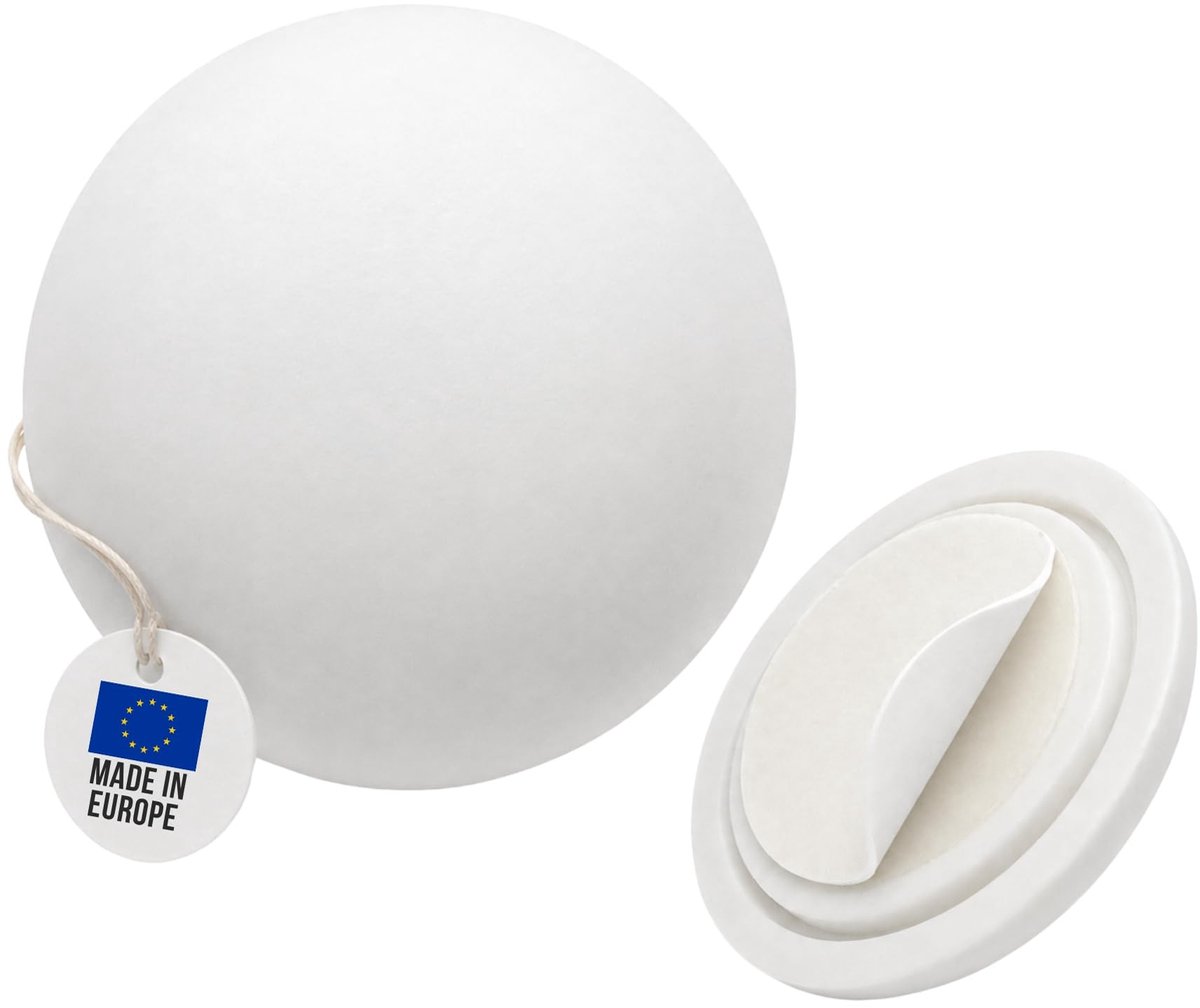 Dailygoods - Deurstopper wit Ø40mm - Zelfklevend muurbuffer (4-pack)
