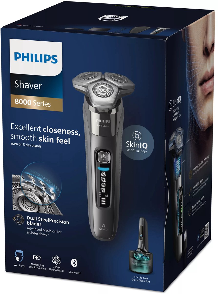 Philips S8697/55 met SkinIQ en Quick Clean Pod thumbnail 5