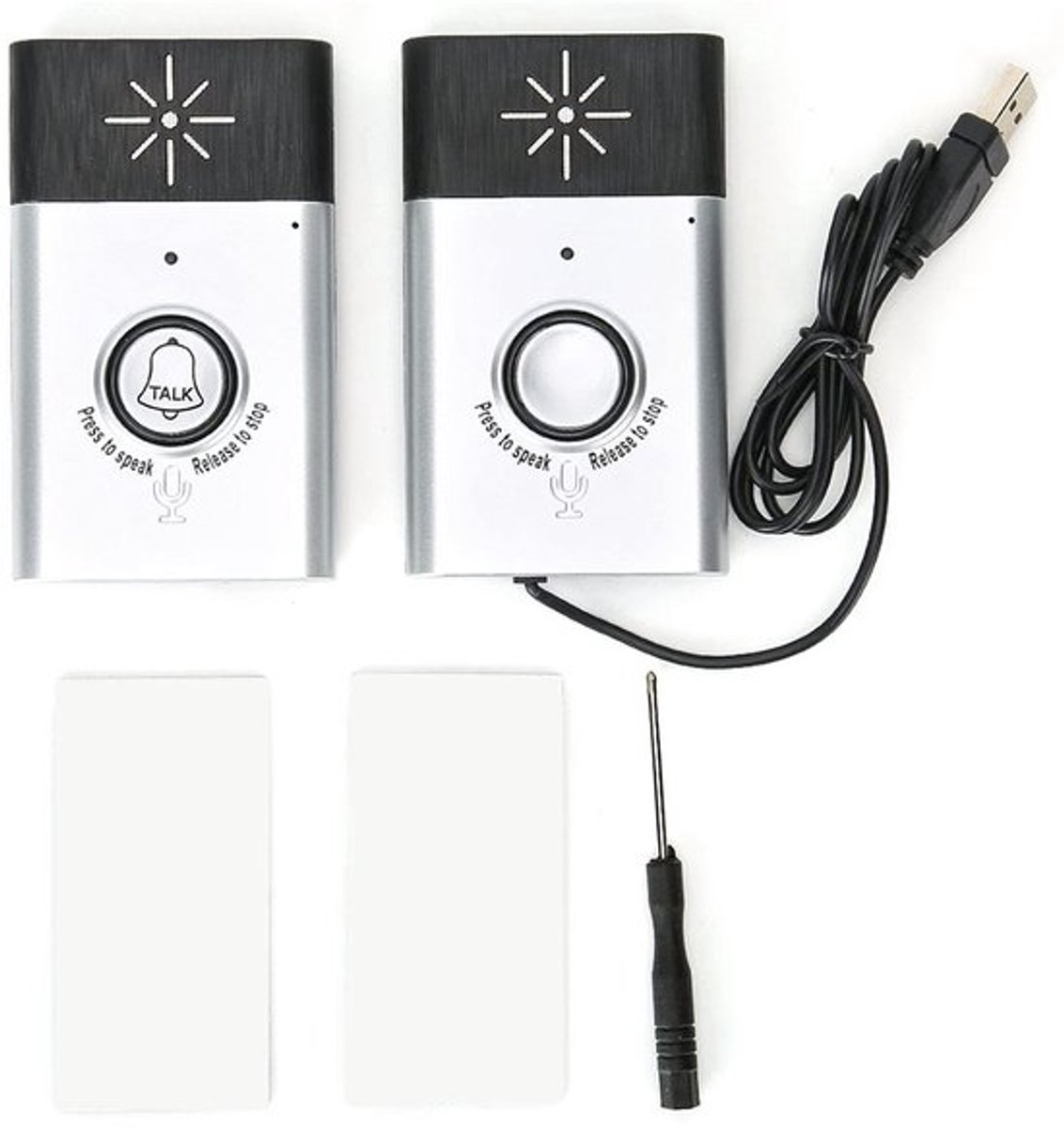 Store_7 - Draadloze Deurbel - Mini Draagbare Intercom - Eenvoudig Te