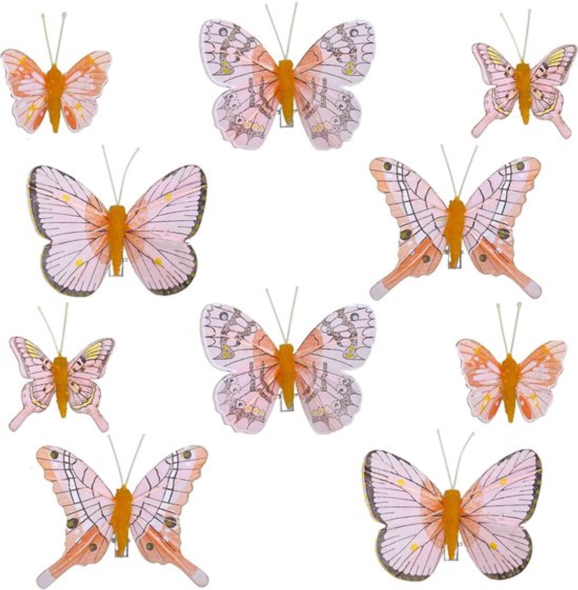 Store_8 - Decoratieve vlinders - Kleurrijke decoratie - 10 stuks
