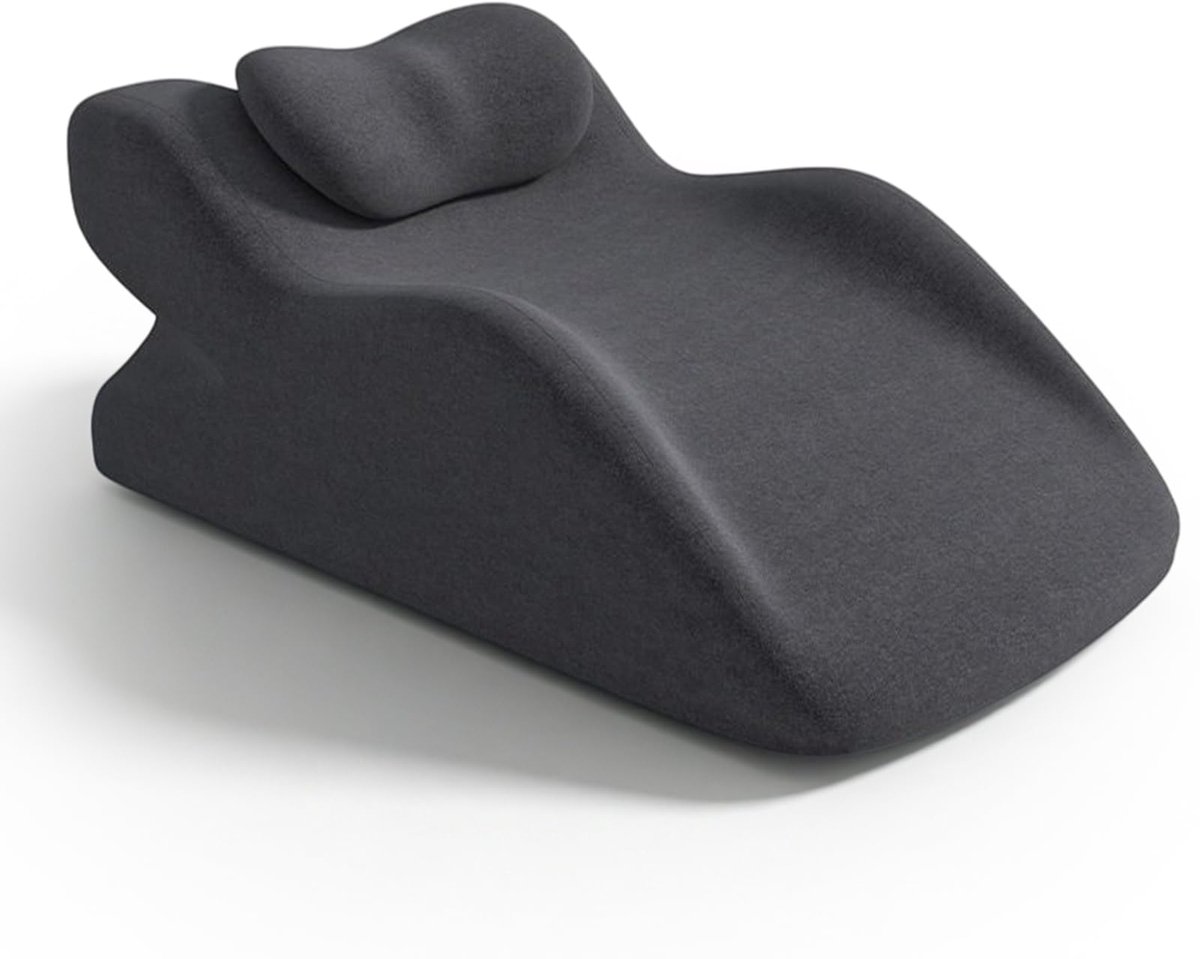 beenverhogingskussen, multifunctioneel rugkussen met klein kussen, beenkussen van traagschuim, ergonomisch comfort-kussen voor knieën, benen, enkel, bank, bed, donkergrijs