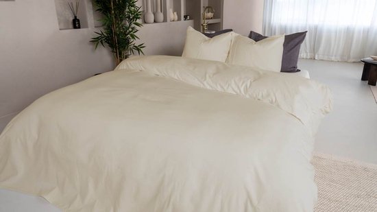 Kayori Showa Dekbedovertrek Flanel - 140x200-220 + 1 sloop - Eenpersoons - Offwhite van Kayori — afbeelding 4