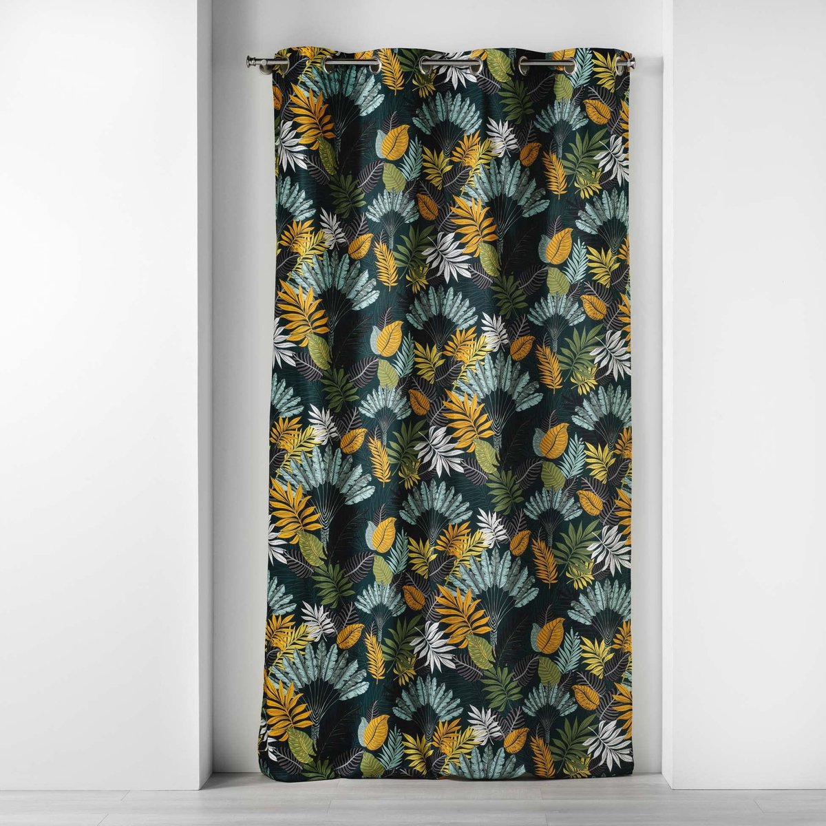 Gordijn met ogen, 140 x 240 cm, katoen, bedrukt, Panazio, blauw