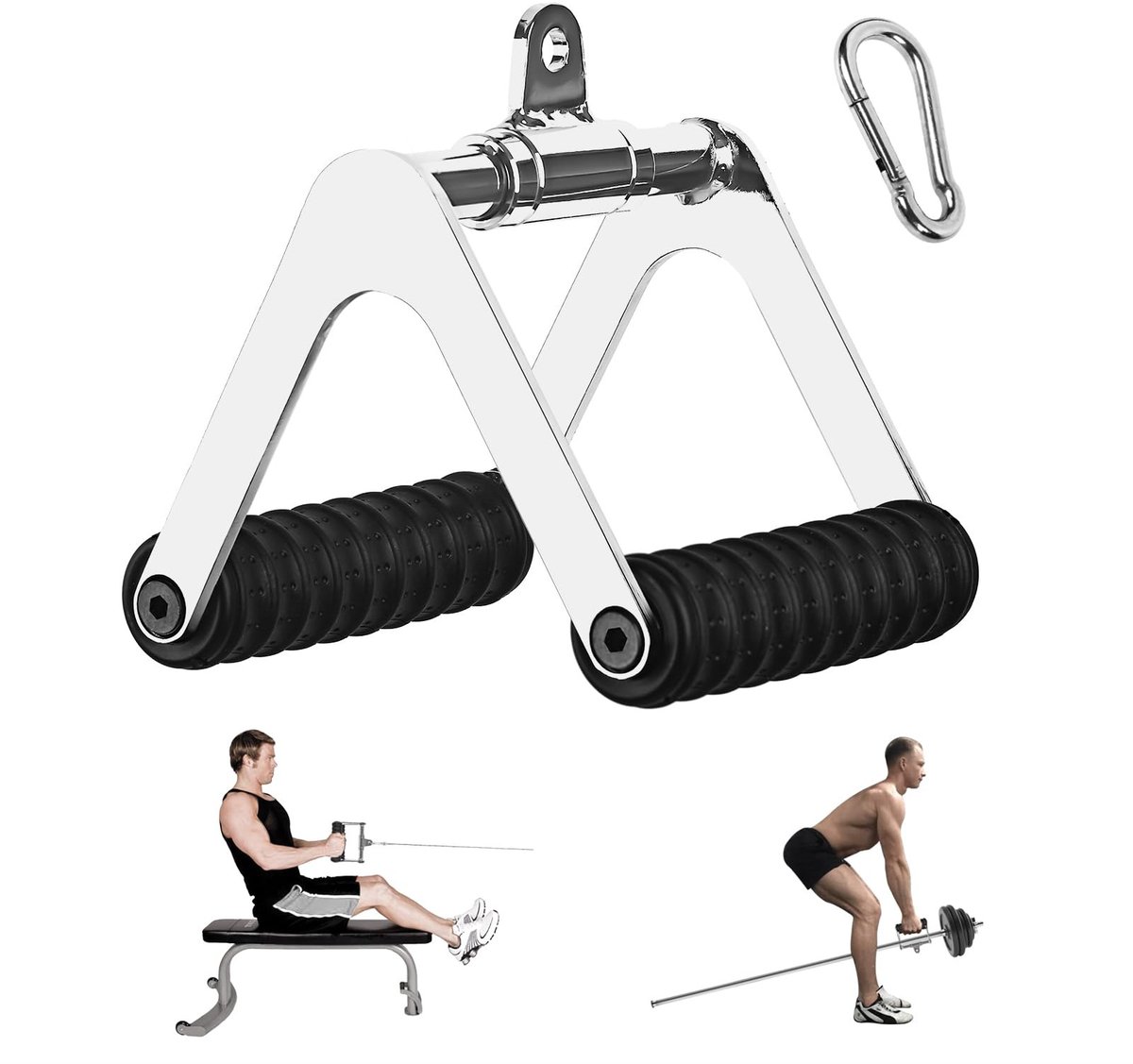 Dailygoods- Roeigreep voor krachttraining - Trekkabel/handgreep - Pull-up greep - Uitrusting voor roeioefeningen - Thuis/gym - Duurzaam materiaal - Fitnessgreep