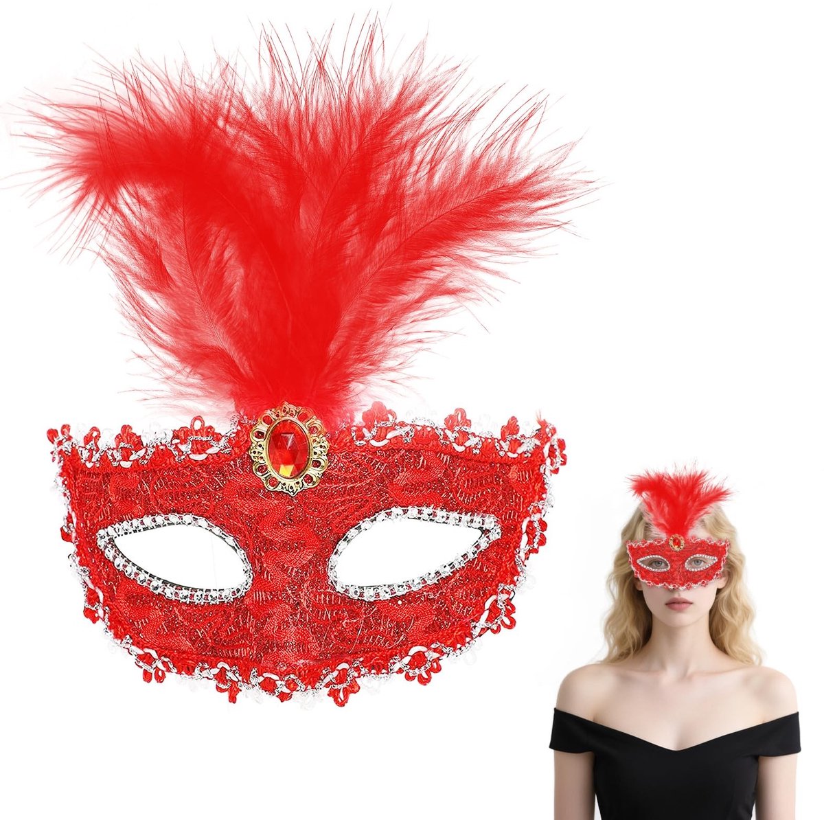 SolidKeus - Venetiaanse Masker voor Feesten en Carnavals