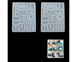 SolidKeus - Siliconen Gietvormen voor Sieraden, Set van 2