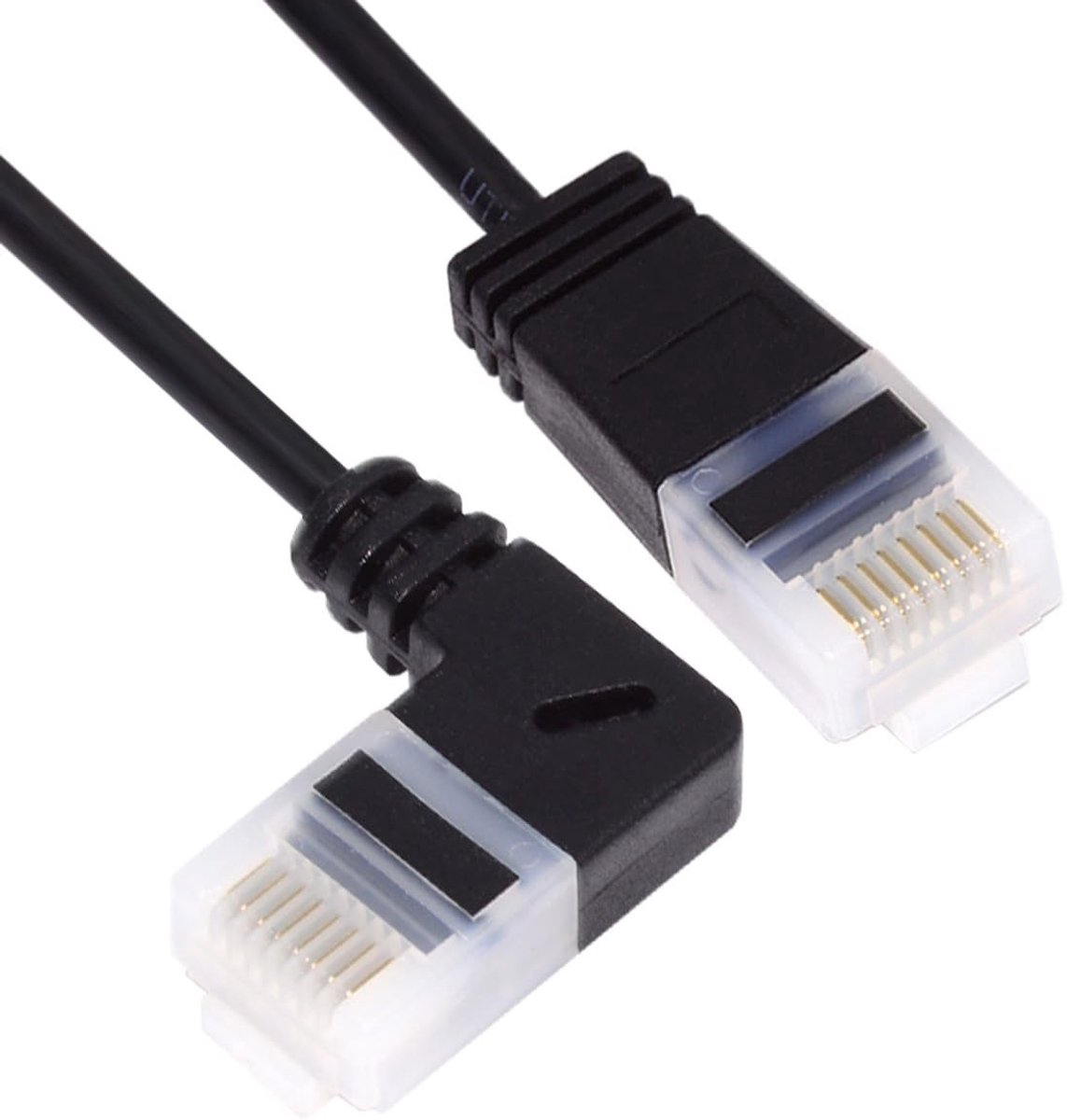 SolidKeus - Ultra Dunne Cat6 Ethernet Kabel met Rechte Hoek