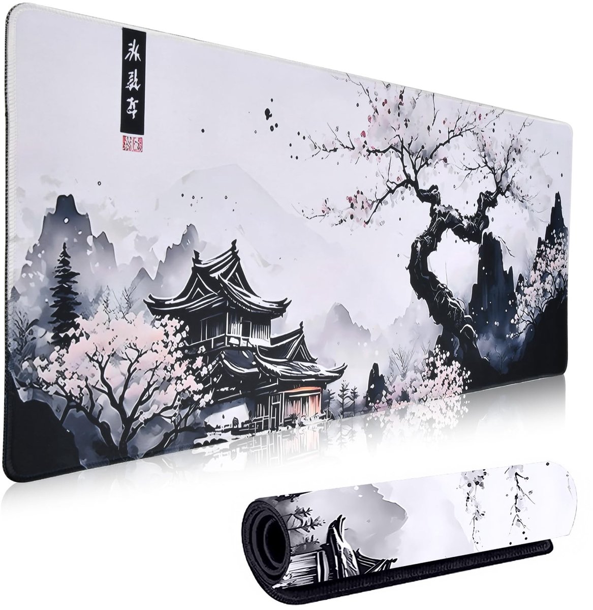SolidKeus - XXL Cherry Blossom Muismat 90 x 40 cm met Antislip Onderkant