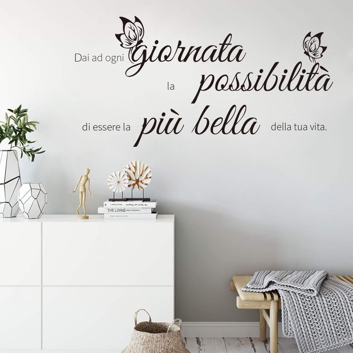 SolidKeus - Vlinder Muurstickers met Inspirerende Citaten voor Thuisdecoratie