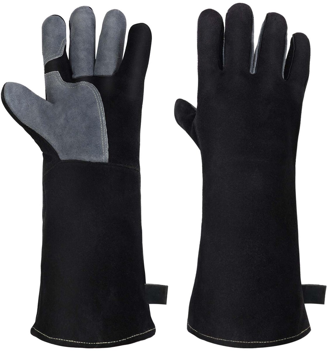 SolidKeus - Hittebestendige Leren Grillhandschoenen met Kevlar Naad