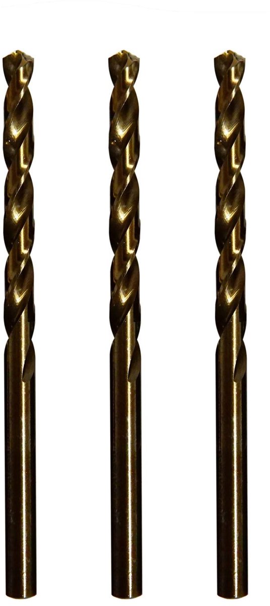 SolidKeus - M42 Cobalt Boorstenen Set (6.5mm, 3 Stuks) voor Staal en Hardmetaal