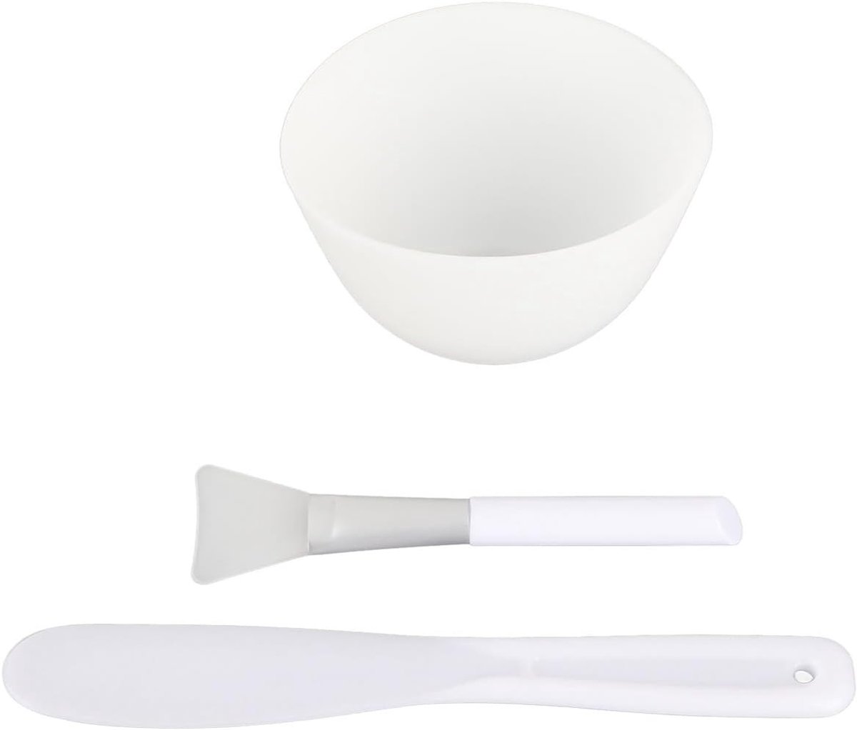DIY Gezichtsmasker Mengset met Siliconen Kom en Kwast - Perfect voor Thuis Spa Behandelingen, Natuurlijke Maskers en Huidverzorging