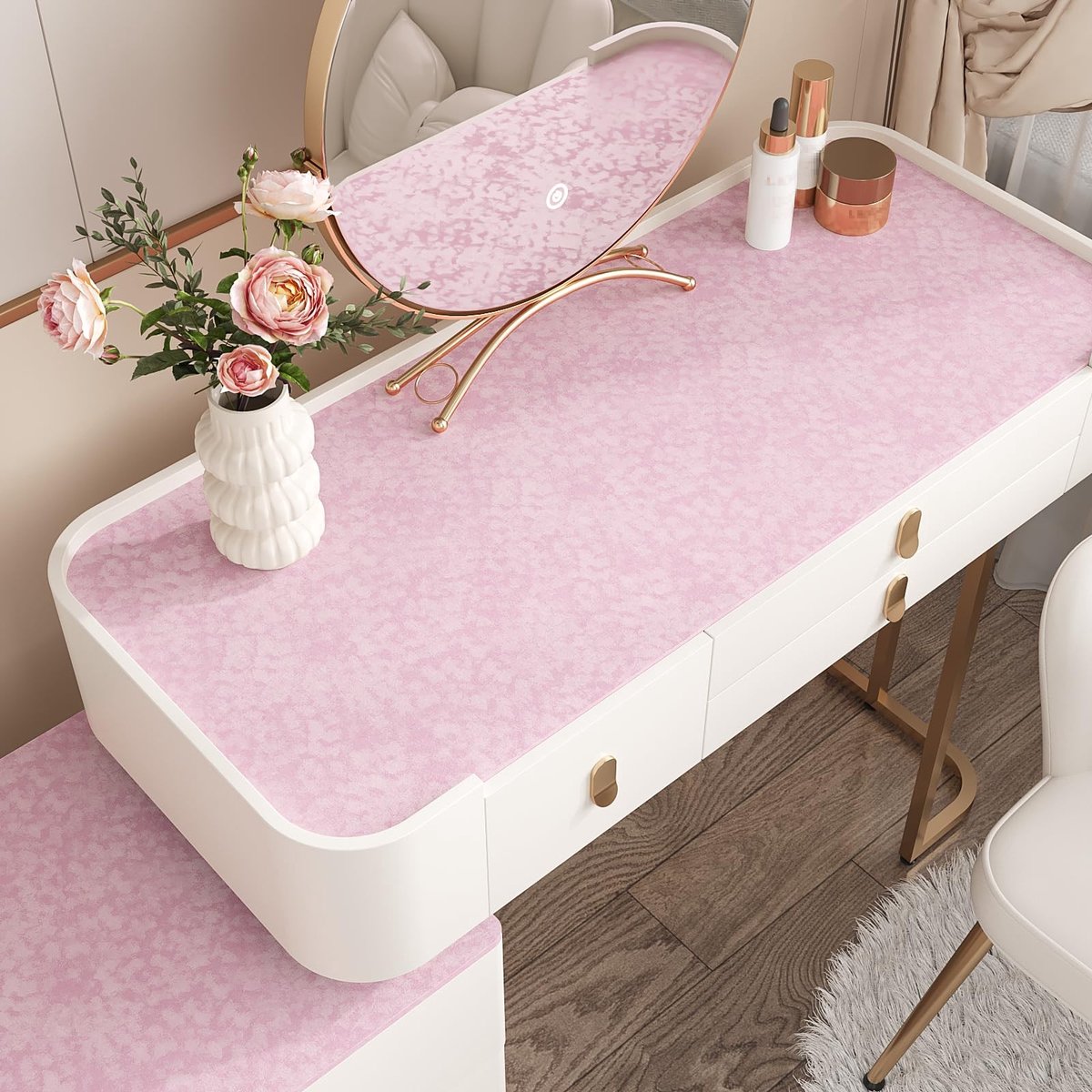 SolidKeus - Zelfklevend Behang Roze 40 cm x 300 cm voor Meubels
