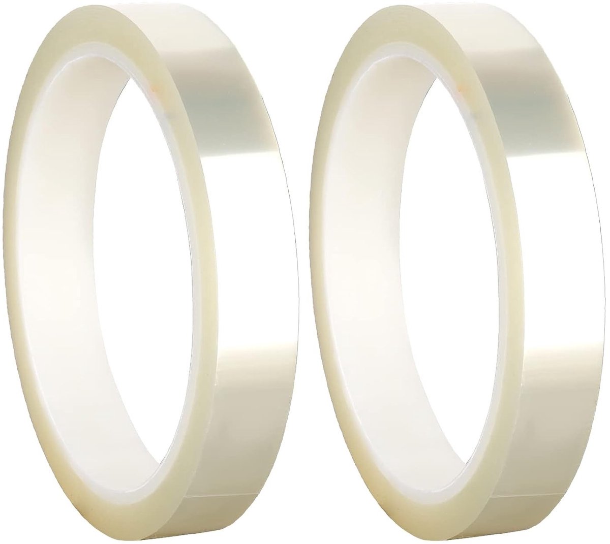 2 Rollen Warmtebestendige Tape, Heldere Plakband voor Sublimatie, Translucente Tape voor DIY Creaties en Hitteoverdracht - 20mm