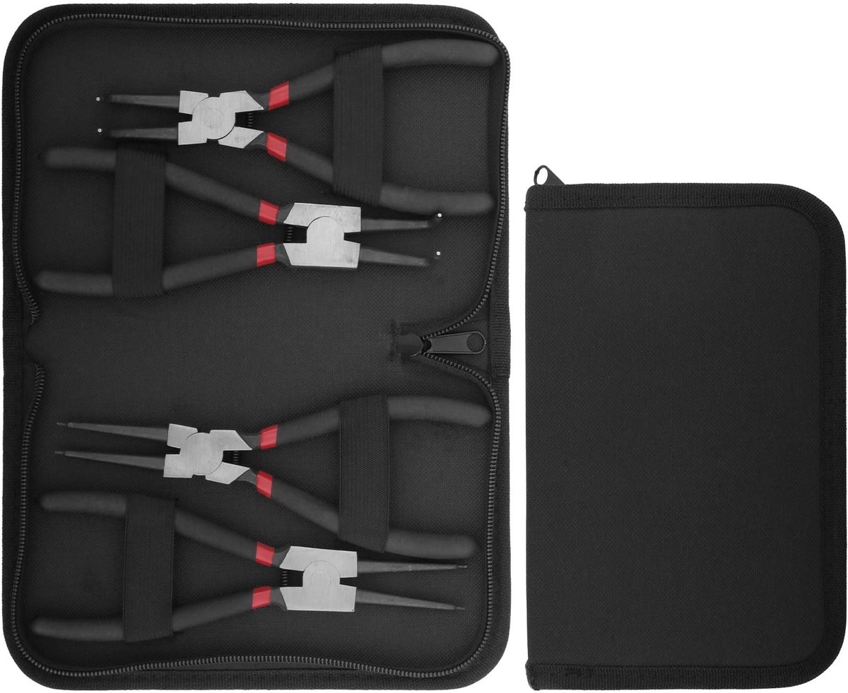 SolidKeus - Set van 8 Sprengringtangen met Draagtas