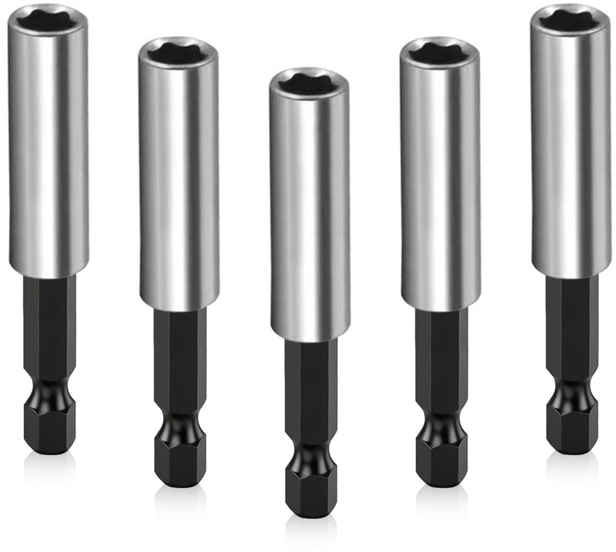 SolidKeus - Set van 5 Magnetische Bit Houder voor Elektrisch Gereedschap